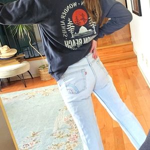 Vintage custom Levi's 30×30 tag, light wash and perfectly soft and worn in